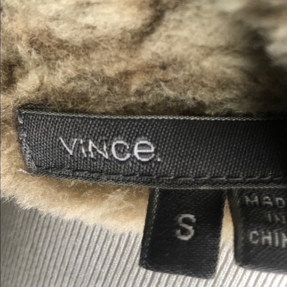 Vince Front Draped Jacket shearling suede - Picture 4 of 4